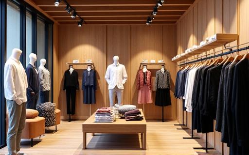 A stylish pop-up retail space for an apparel brand.