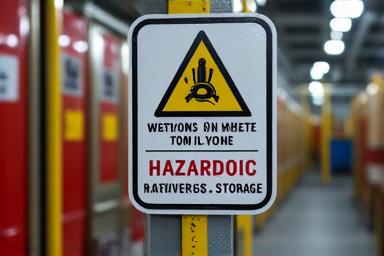 Sign for hazardous materials